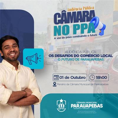  Ao Vivo – Audiência Pública: Os desafios do comércio local – O futuro de Parauapebas
