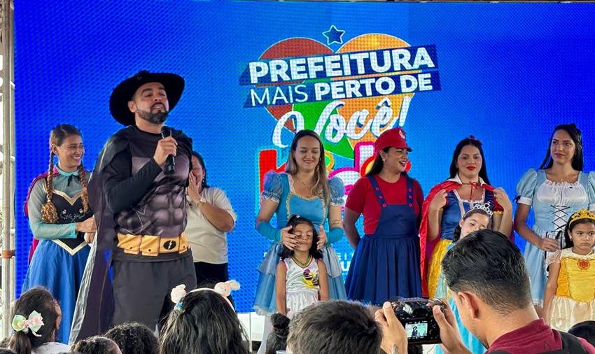  Prefeitura de Parauapebas leva alegria e diversão ao bairro Minérios com o projeto Prefeitura Mais Perto de Você Kids