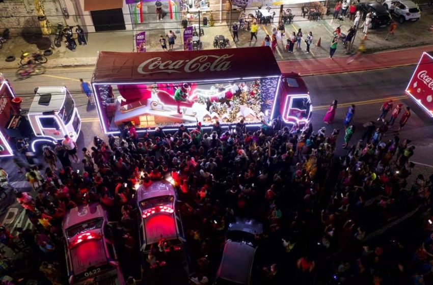 A magia do Natal chega ao Pará com a Caravana da Solar Coca-Cola