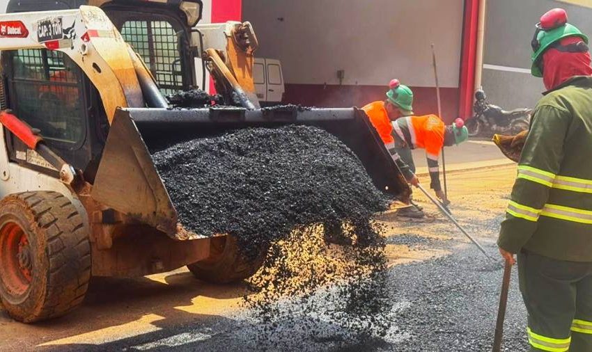  Prefeitura de Parauapebas realiza recuperação asfáltica em vias públicas após obras de esgotamento sanitário
