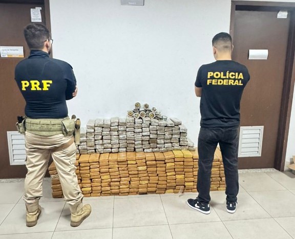  PF e PRF apreendem 383 kg de maconha no Pará