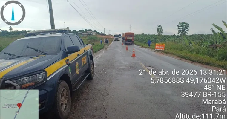 ALERTA NA BR-155: Asfalto cede e rodovia corre risco de rompimento entre Marabá e Eldorado do Carajás