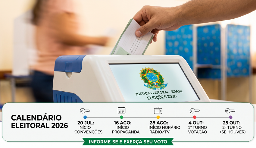 ELEIÇÕES 2026: Confira as principais datas e prazos do calendário eleitoral