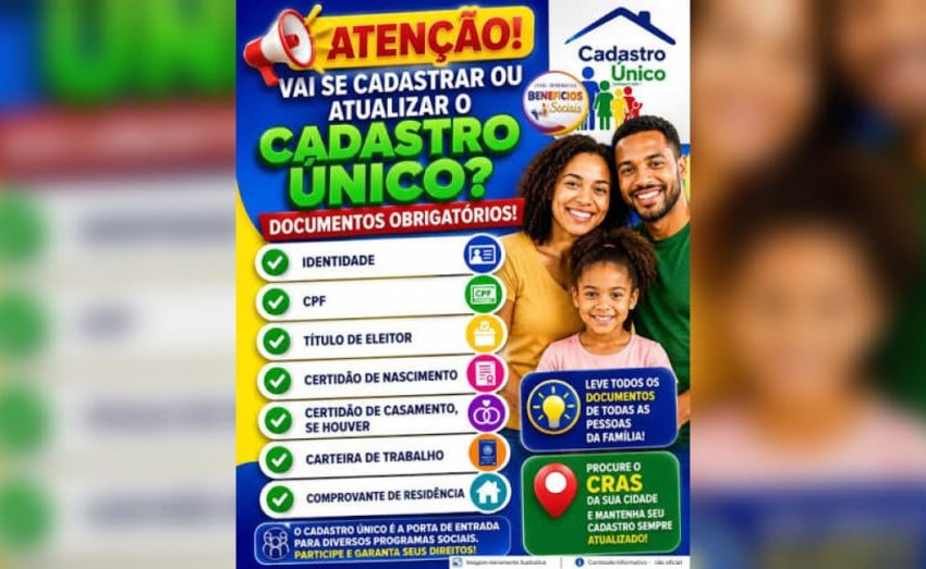 Mantenha seu CadÚnico atualizado e garanta o acesso a programas sociais essenciais