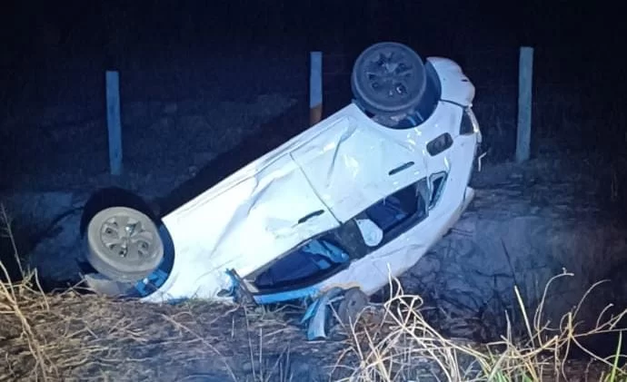  Acidente com capotamento na Br-153 resulta em morte de passageiro em São Domingos do Araguaia