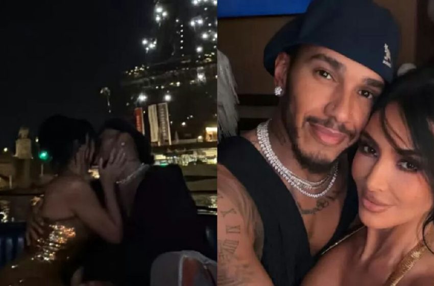  Kim Kardashian e Lewis Hamilton compartilham momentos românticos em Paris