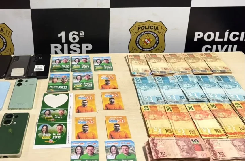 Polícia prende 11 pessoas suspeitas de compra de votos em Parauapebas