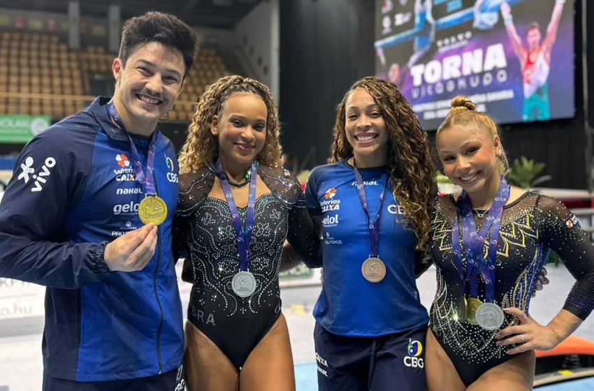 Brasil fecha Copa do Mundo de ginástica com mais cinco pódios