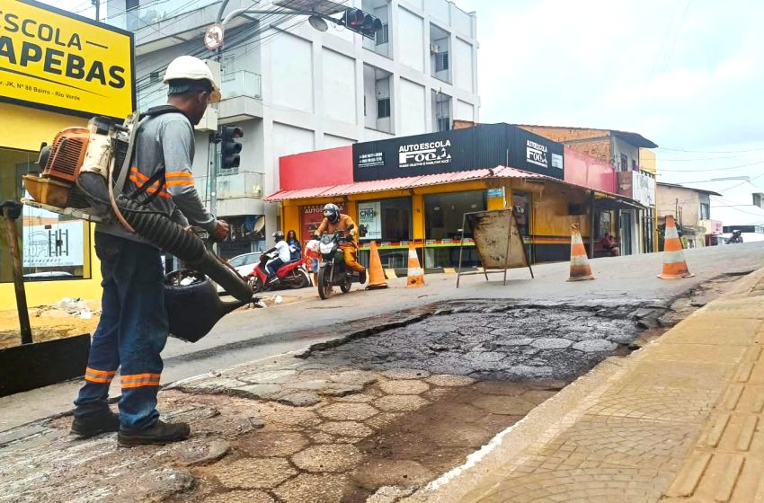  Prefeitura realiza operação tapa-buraco para garantir segurança durante o Círio de Nazaré em Parauapebas