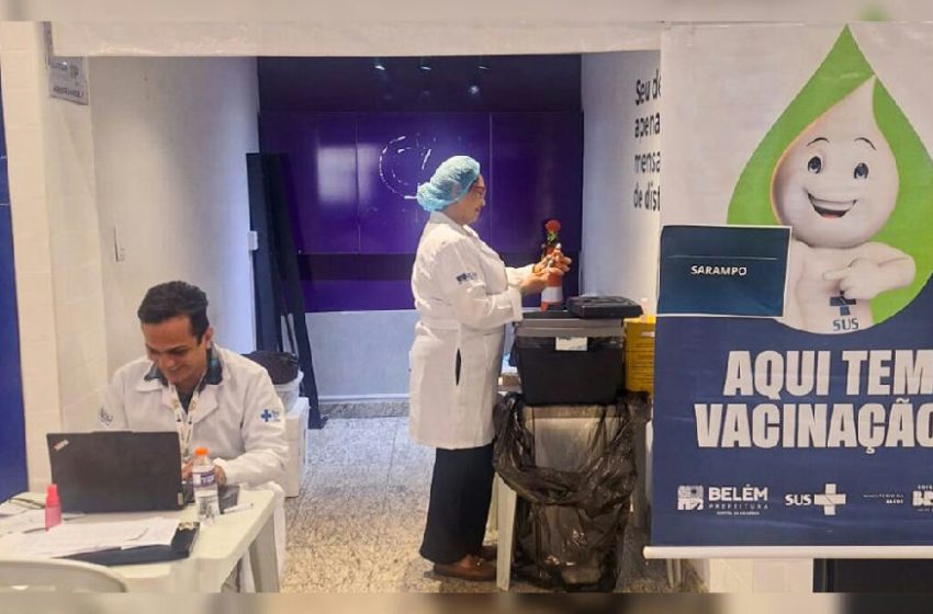  Aeroporto de Belém reforça vacinação contra sarampo em meio ao Círio de Nazaré