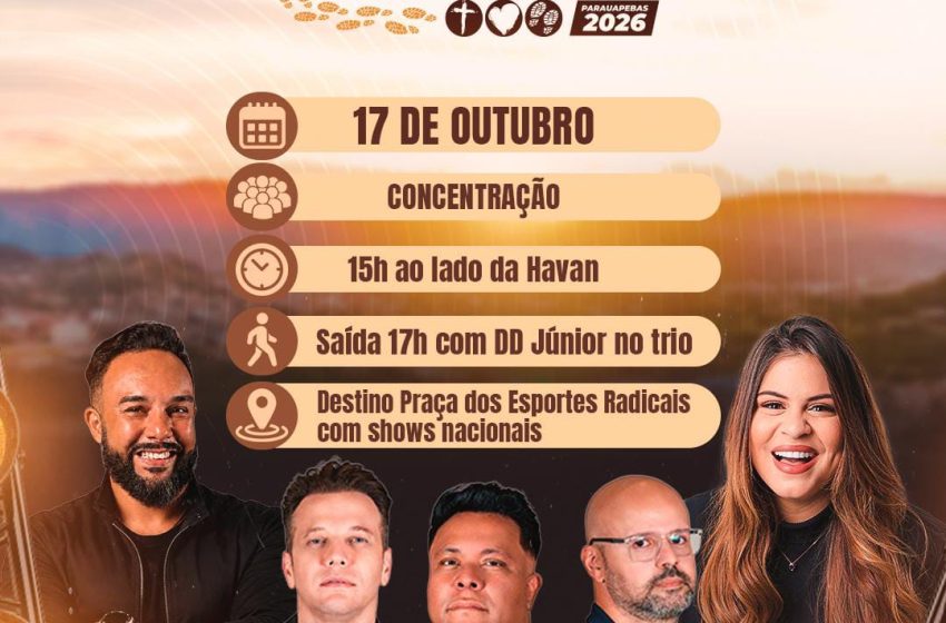 Parauapebas se prepara para a Marcha para Jesus 2026