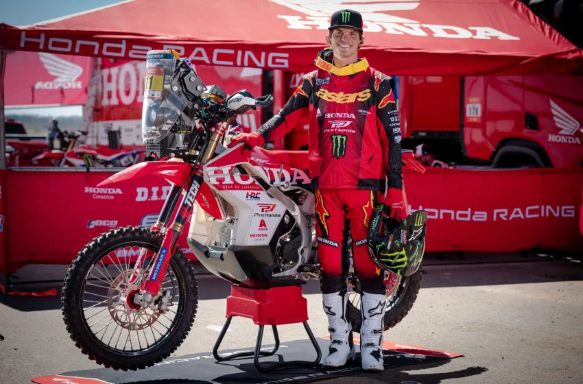 Bruno Crivilin fatura títulos gerais e da Moto 1 para a Honda Racing no Brasileiro de Rally Raid 2026