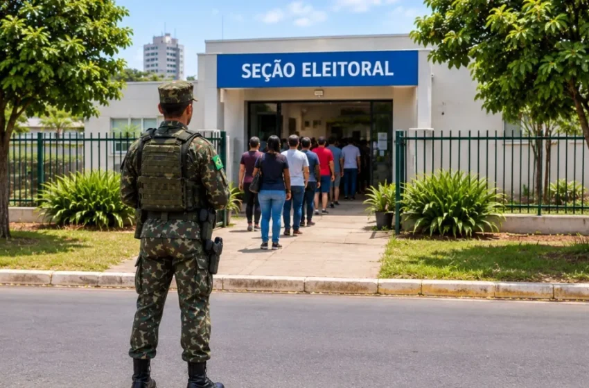  Código Eleitoral determina distância de 100 metros para atuação das Forças Armadas nas eleições