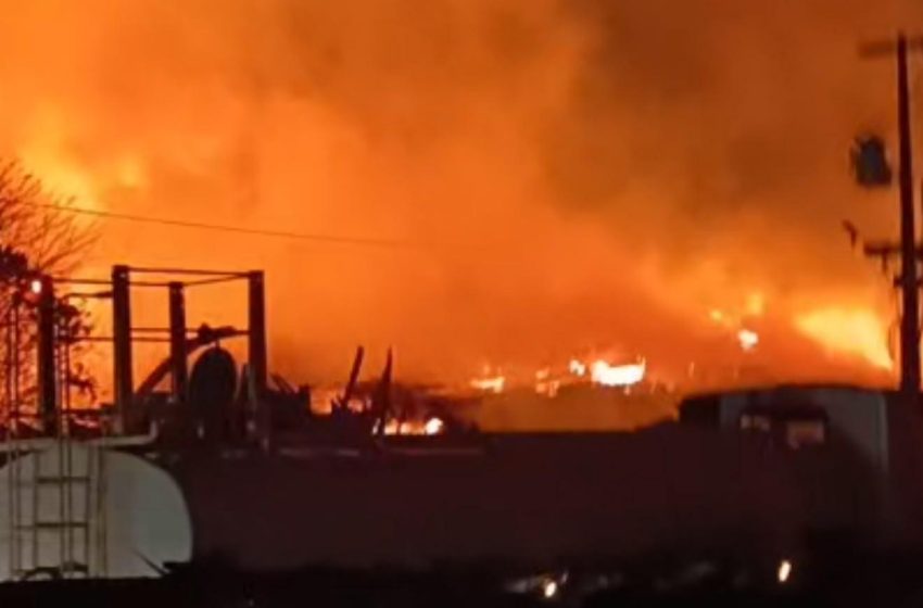  Incêndio de grande porte destrói serraria na ilha do Marajó