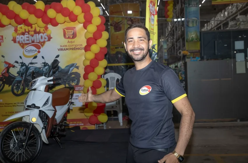 Maratona de prêmios do Colina Distribuidora entrega moto zero e movimenta clientes