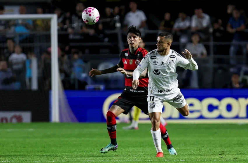 Neymar brilha com dois gols e Santos arranca empate heroico contra o Flamengo
