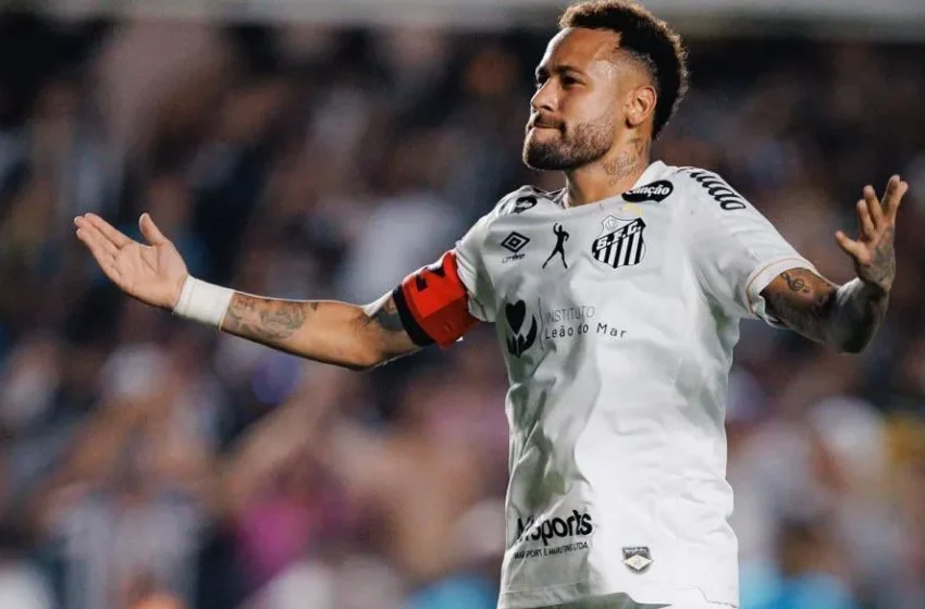  Neymar brilha com dois gols e Santos arranca empate polêmico contra o Flamengo