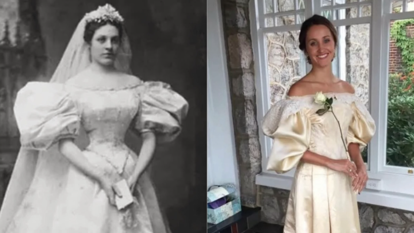 Vestido de noiva centenário atravessa três séculos e é usado por 11 mulheres